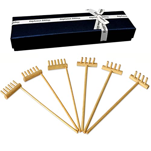 BangBangDa Mini Zen Garden Rake Tool - Japanese Tabletop Rock Sand Garden Tools Accessories Desktop Meditation Zen Decor Zen Gifts Office Relaxation Adult Toy Man Women Unique Stress Relief Birthday Gifts - Image 2