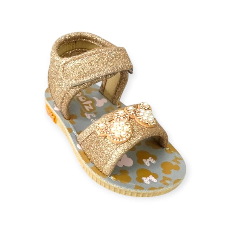 Coolz Kids Chu-Chu Sound Musical Sandals C-4 for Baby Girls Age 1-2.5 Years - Image 1