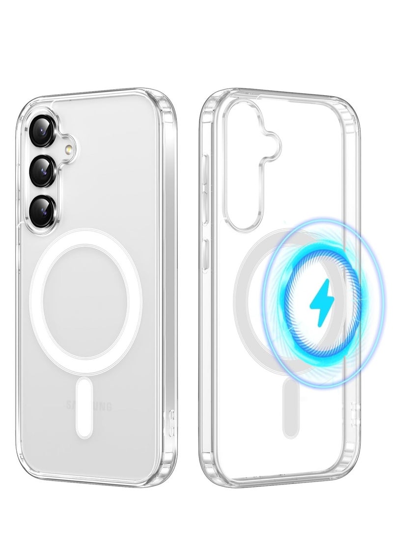 Magsafe - Magnetic Case for Samsung Galaxy A55 Case, [Compatible with MagSafe], Drop Protection Shockproof Phone Cover for Samsung A55 Crystal Clear - Image 1