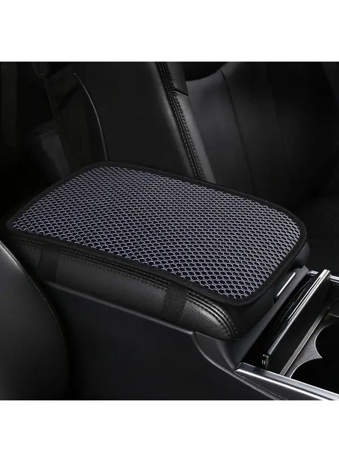 Fresh Green Honeycomb Car Armrest Pad Comfortable Breathable Wear Resistant Easy Install - Image 5