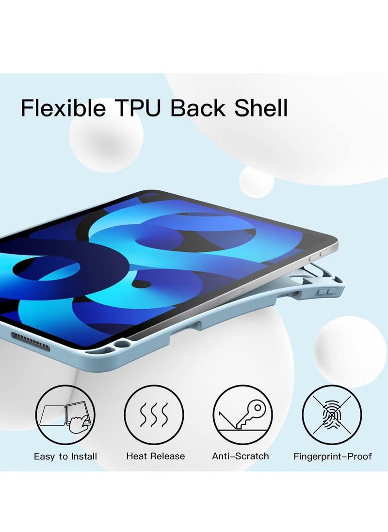 JAJEEK iPad Air 11-inch M2 2024 6th Generation Case with Pencil Holder – Silicone Magnetic Cover Slim Tablet Cover for iPad Air 11 inch M2 6th Generation - Image 3