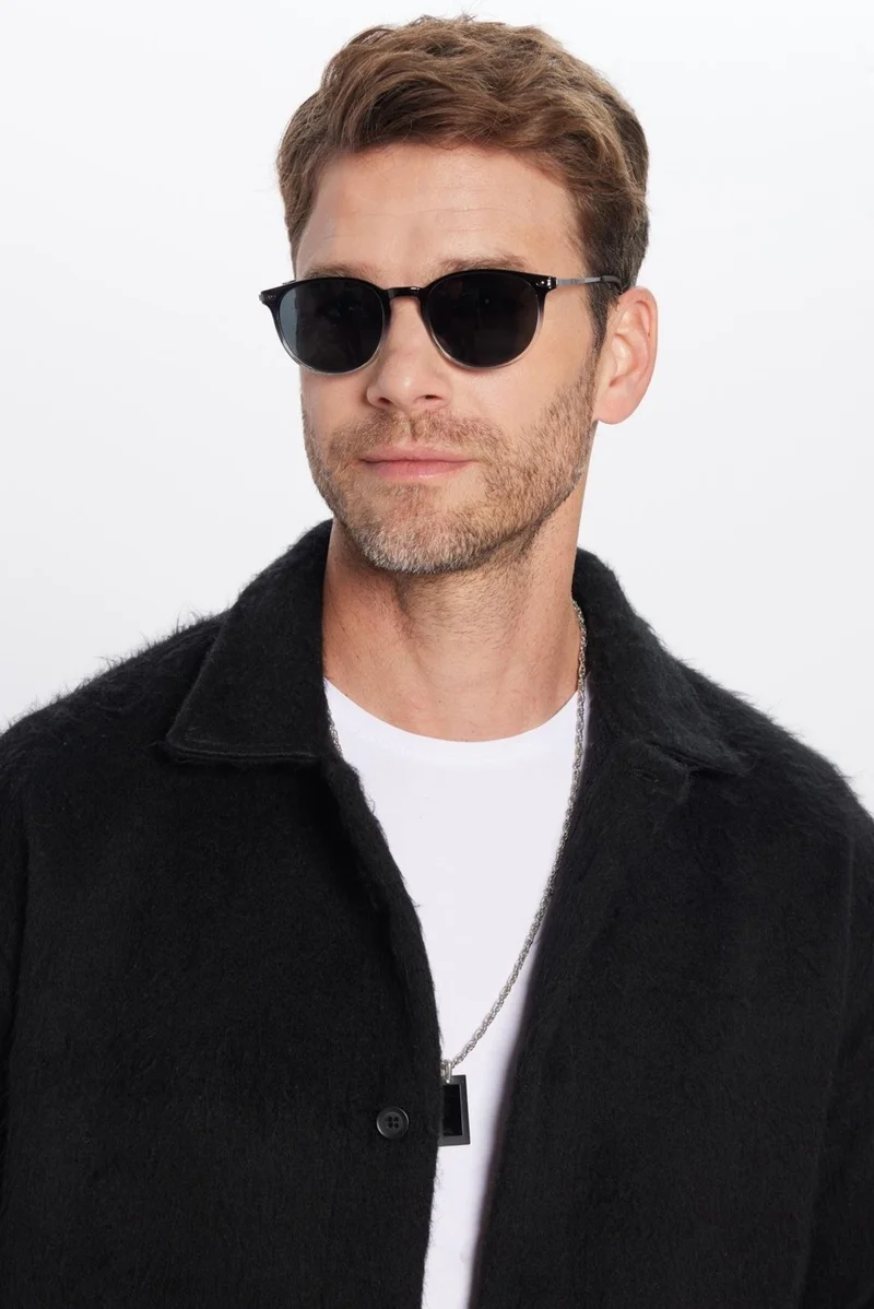 Tudors Men's Relax Fit Casual Cut Cashmere Double Pocket Plain Winter Shirt
