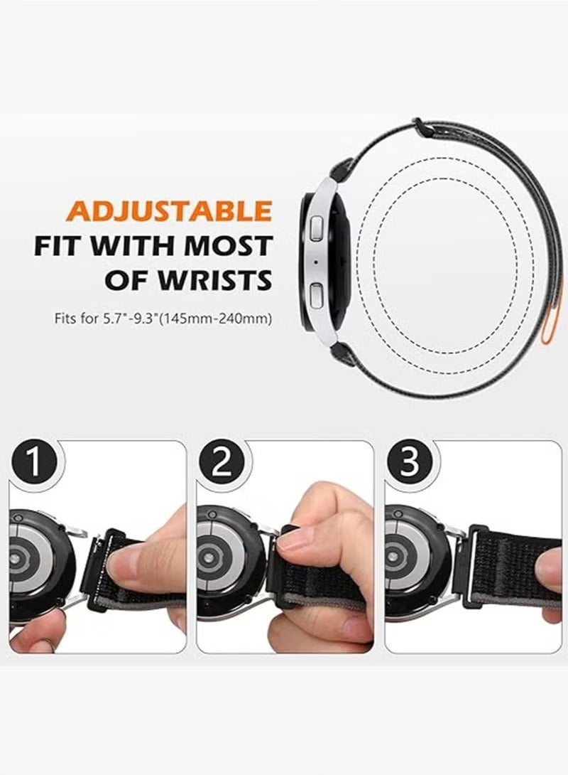 Apple Watch Series 10 Band 42mm 44mm 45mm 46mm 49mm Nylon Woven Sport Strap for iWatch Series 10 ,Comfortable Braided Rugged Strap for iWatch Women Men Multicolor,3PCS - Image 4