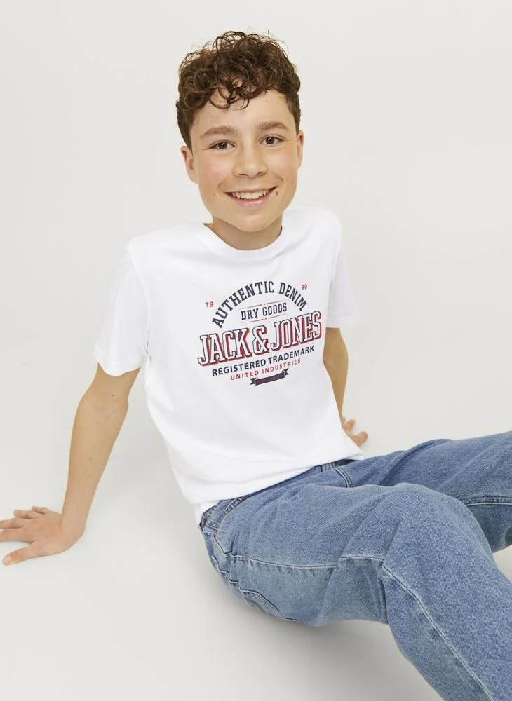 Jack & Jones Junior Youth Graphic Crew Neck T-Shirt