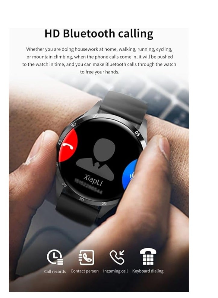 Generic - GT4 Pro Smart Watch For Men With 2 Extra Bracelets , Bluetooth Call , Blood/Oxygen/Heart Rate Monitor - Image 1
