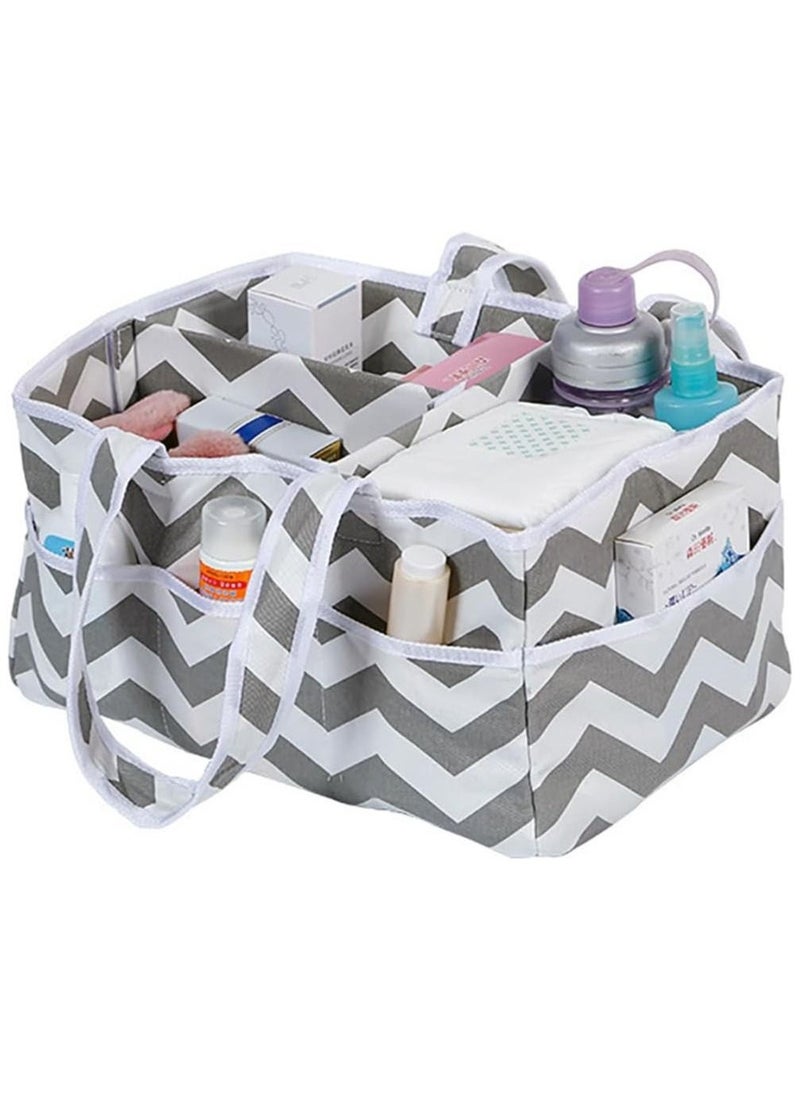 Generic Baby Diaper Caddy - Nursery Storage Bin and Car Organizer for Diapers and Baby Wipes  - Image 1