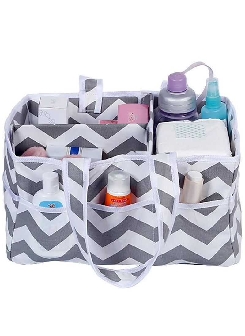 Generic Baby Diaper Caddy - Nursery Storage Bin and Car Organizer for Diapers and Baby Wipes  - Image 2