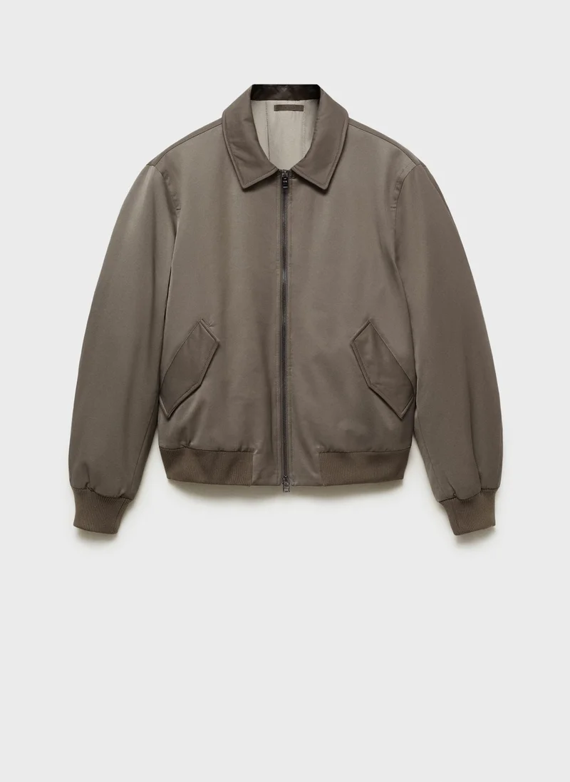 Mango Man Quilted Water Repellent Jacket