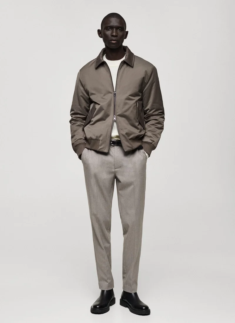 Mango Man Quilted Water Repellent Jacket