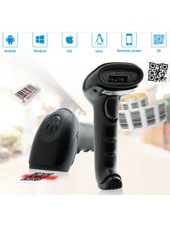 MARGOUN X 9700 2D Bluetooth Wireless Barcode Scanner – Versatile 2D Laser Scanning for Warehouse and Supermarket Use (Black)  - Image 2