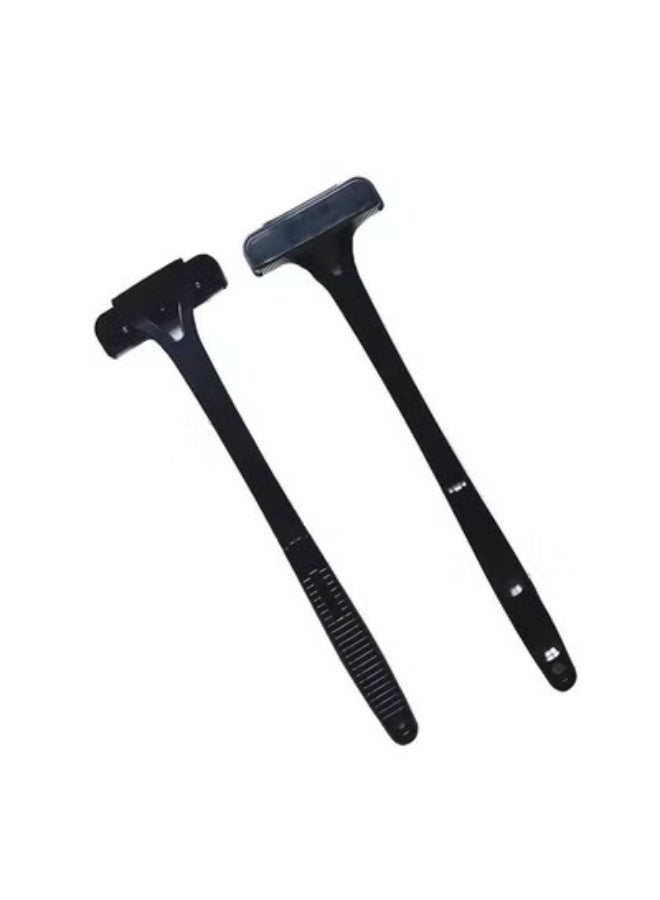 AROAQ Safety Men Long Handle Folding Shaving Knife Body Shaver Back Hair Trimmer Body Leg Back Razor Shaver Epilator Hair Removal Tool - Image 2