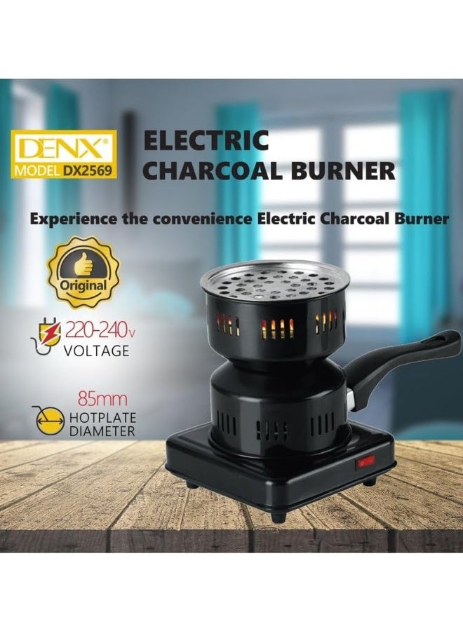 DENX 650W Electric Charcoal Starter DX2569 – Fast 3-5 Min Charcoal Ignition, Porcelain-Coated Heat-Resistant Tray, Detachable Handle, Multi-Purpose BBQ, Tea, Coffee, Hookah Starter, Portable & Safe - Image 5