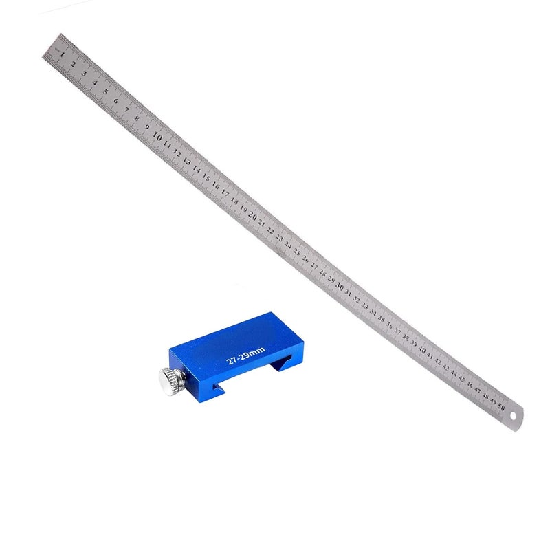 Accuracy Engineered Woodworking Measuring Tool Featuring Aluminum Build & Sliding Positioning Mechanism for Project Positioning Block Measuring Tool for Woodworkers - Image 3