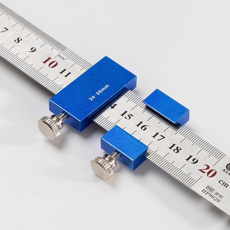 Accuracy Engineered Woodworking Measuring Tool Featuring Aluminum Build & Sliding Positioning Mechanism for Project Positioning Block Measuring Tool for Woodworkers - Image 5