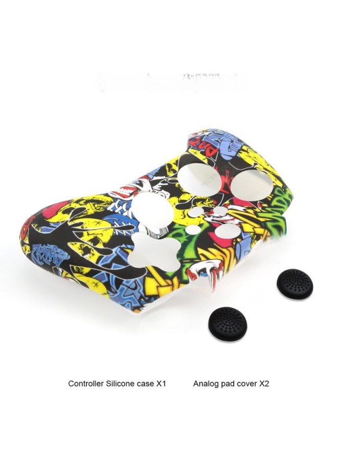 Generic - Silicone Protective Handle Cover For Xbox Series S/x Button Caps - Digital Computer/game Console Protective Shell-Product Color:Birds - Image 1