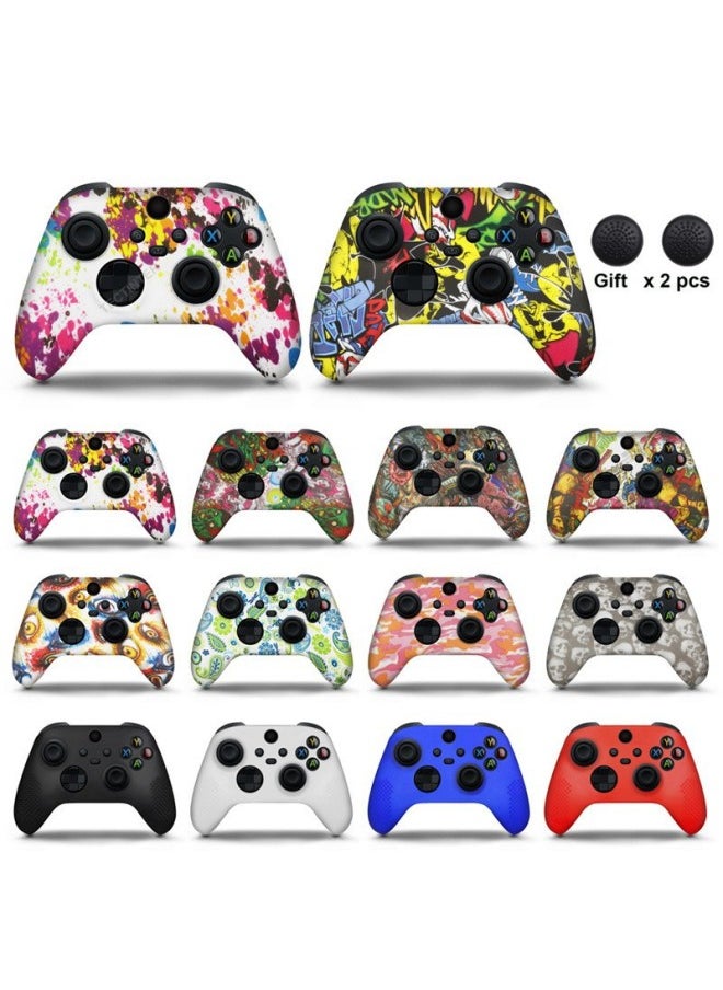Generic - Silicone Protective Handle Cover For Xbox Series S/x Button Caps - Digital Computer/game Console Protective Shell-Product Color:Birds - Image 1
