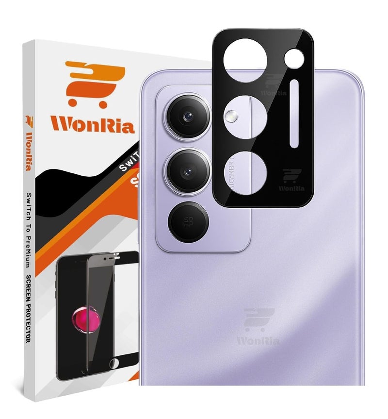 WonRia ® Pack 1- Back Camera Lens Protector for Redmi 15 5G Camera Lens Protector Guard [3D Premium] - Black - Image 1