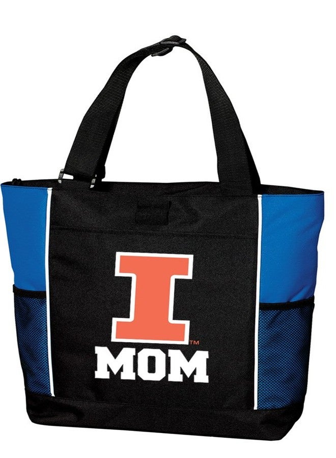 Broad Bay Illini Mom Tote Bags Official University of Illinois Proud Mother Totes - Image 2