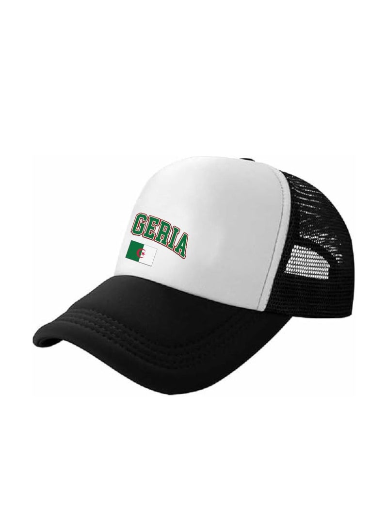 PRINTSHOP4ME Algeria Mesh Cap With Plastic Closure For Men And Women–Perfect For Sports,Outdoor Activities And Casual Wear–Great Gift For Sports Fans And Events - Image 2