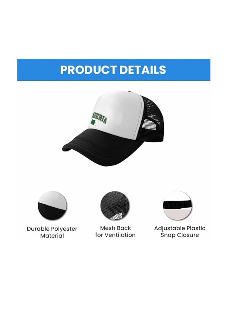 PRINTSHOP4ME Algeria Mesh Cap With Plastic Closure For Men And Women–Perfect For Sports,Outdoor Activities And Casual Wear–Great Gift For Sports Fans And Events - Image 5