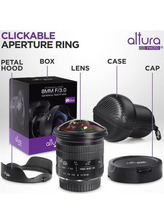 8mm f/3.0 Professional for Nikon Wide Angle Lens Aspherical Fisheye Lens for Nikon D500 D3000 D3200 D3300 D3400 D3500 D5100 D5200 D5300 D5500 D5600 D7100 D7200 D7500 DSLR Cameras - pzsku/Z92E7B1E02F096F84E8AFZ/45/_/1687778337/3c928bee-51e9-4eda-8717-035ce66b732f
