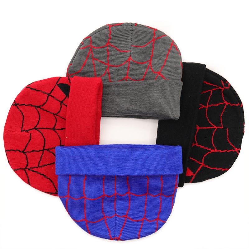 Kids Beanie Boys Spiderman Winter Warm Knitted Performance Hat - Image 3