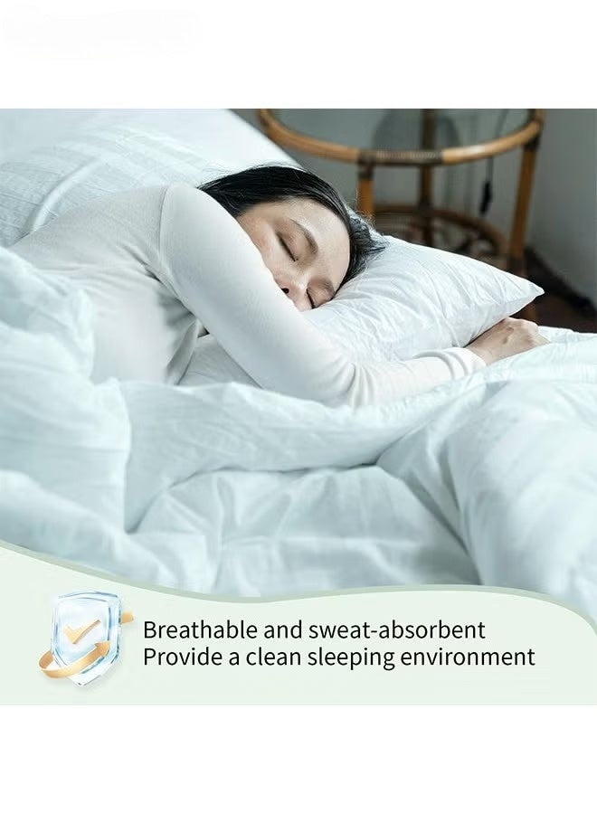 Disposable Bed Sheets for Travel, Portable Disposable Bedding Set with Bed Sheet*1/Quilt Cover*1/Pillowcases*2  Disposable Bed Sheets King Size for Travel Business Trip Camping Hotel - Image 3