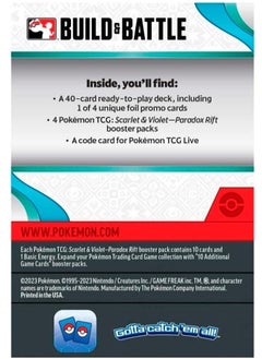 Pokemon TCG Pokemon TCG Scarlet & Violet Paradox Rift - Build & Battle Box  - Image 4