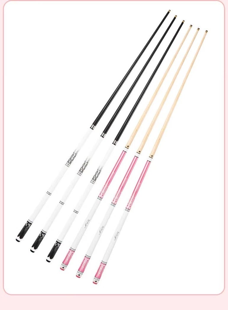 Hongke Pink Black Technology Billiards Club Black 8 Clubs Chinese Black 8 American 9 Balls Package with Box