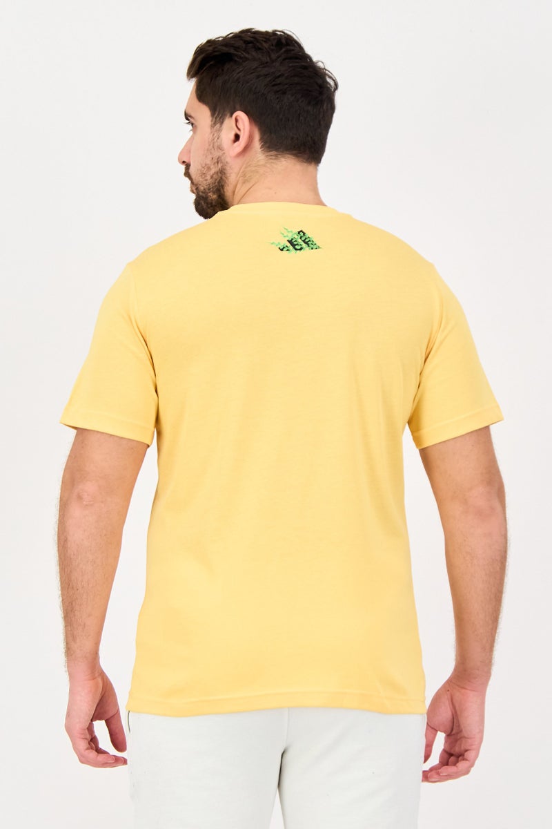 Adidas Men Regular Fit Short Sleeve Outdoor T Shirt, Light Orange - Image 2