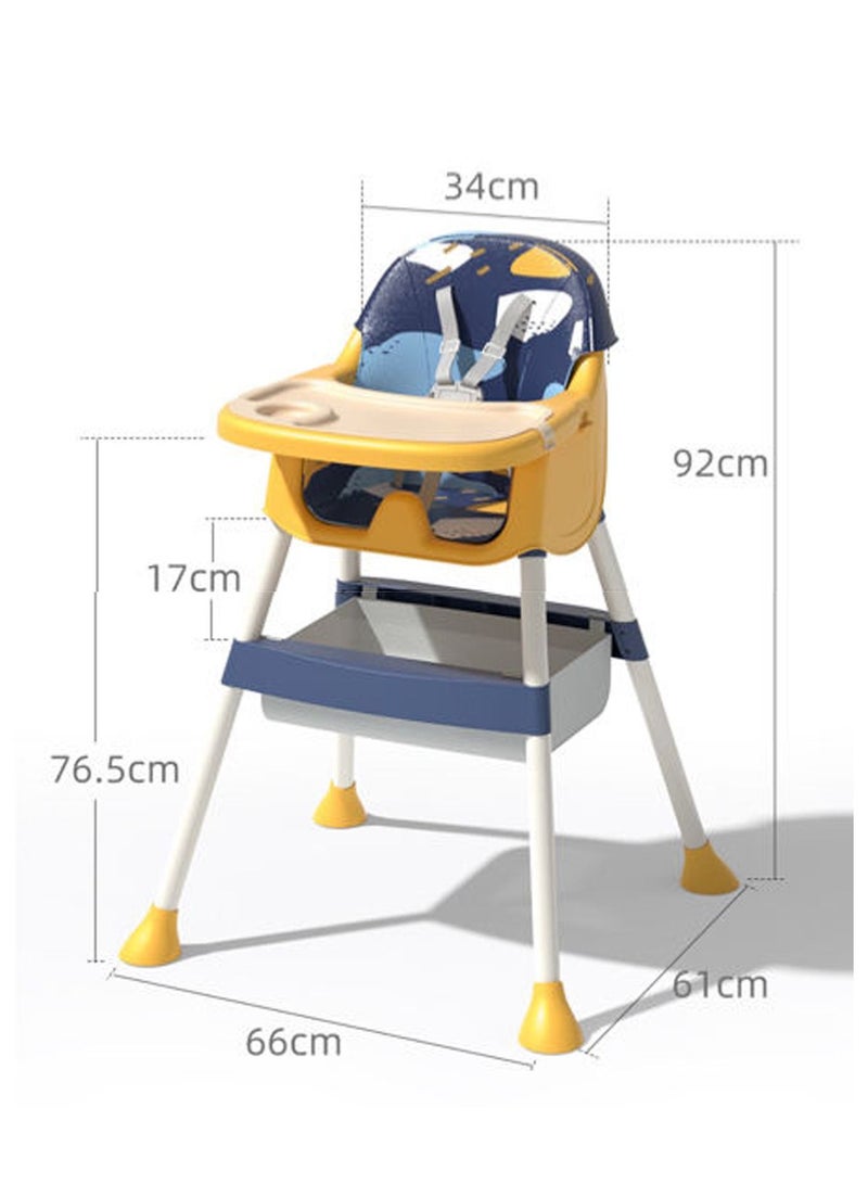 GT-Wheel Baby 3 in 1 High Chair adjustable Hight for Babies and Toddlers - Image 4