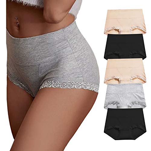 OPIBOO Womens Cotton Underwear Tummy Control Ladies Soft Stretch Postpartum Panties Comfortable Breathable Underpants Briefs Multipack s - Image 1