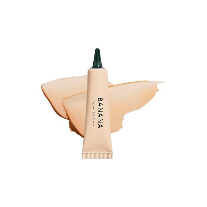 shaishaishai BANANA Conceal Cream, Hydrating Under Eye Cream & Dark Circle Coverage, Anti-Fine Lines & Smoothing, Non-Sticky, Korean Skincare, 0.52 oz