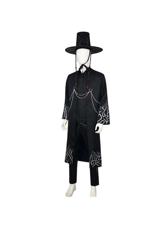 Y&D Sajα Boys Jinus Cosplay Kpops Huntrxes Costume Stage Performance Outfit Grown Robe Halloween Mens Attire Hat - Image 4