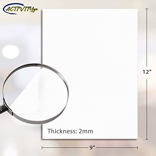 ACTIVITYYA White EVA Foam Sheets, 9 x 12 Inch, 2mm Thick Handicraft Foam Paper for Arts and Crafts, by ACTIVITYya - 10 Sheets - Image 2