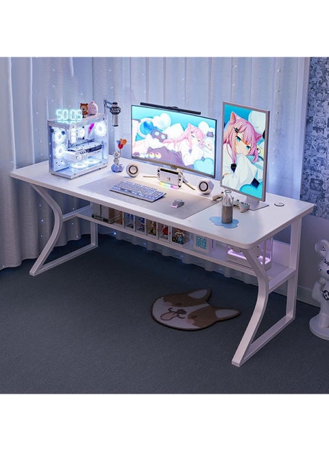 Simple Desktop Computer Desks Office Furniture Home White Gaming Table Bedroom Desk Learning Writing Desk Computer Table