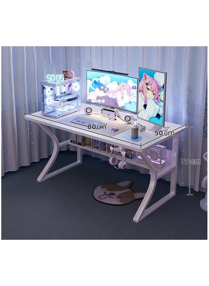 DubaiGallery - Simple Desktop Computer Desks Office Furniture Home White Gaming Table Bedroom Desk Learning Writing Desk Computer Table - Image 1
