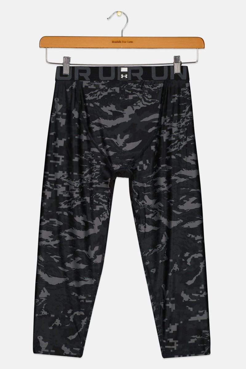 UNDER ARMOUR  leggings تدريبية للأطفال الأولاد بتصميم تمويه، متعددة الألوان - Image 3