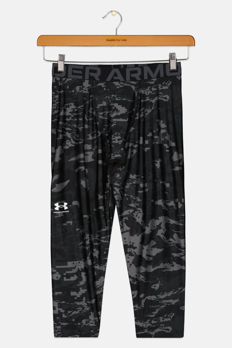 UNDER ARMOUR  leggings تدريبية للأطفال الأولاد بتصميم تمويه، متعددة الألوان - Image 2