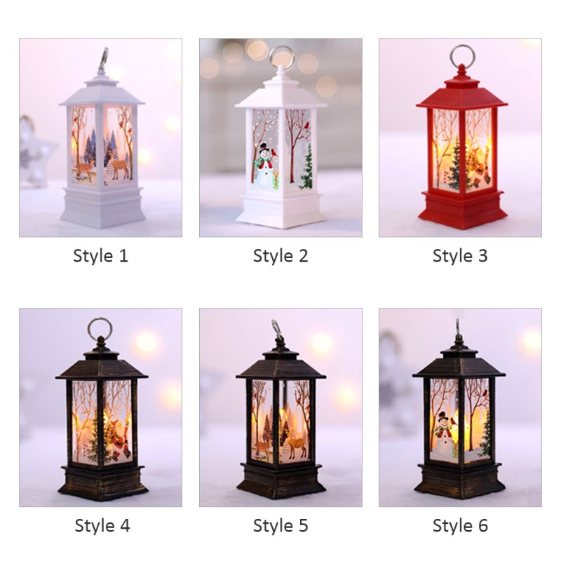 Christmas Light: Compact Size, Delicate Patterned Transparent Lampshade, Soft Warm White Light - Distinctive Appearance, Multiple Styles for Christmas Table Or Tree Decoration - Image 3