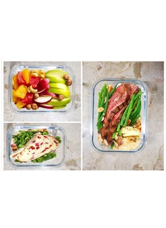 MAMATOONS 12 Pack Glass Meal Prep Containers With Leakproof Locking Lids Glass Food Storage Containers  - Image 3