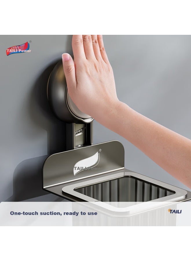 Taili Powerful Suction Cup Chopsticks Storage Box Kitchen Organizer Chopstick Holder Chopstick Tube Draining Chopstick Cage Wall-Mounted - Image 3