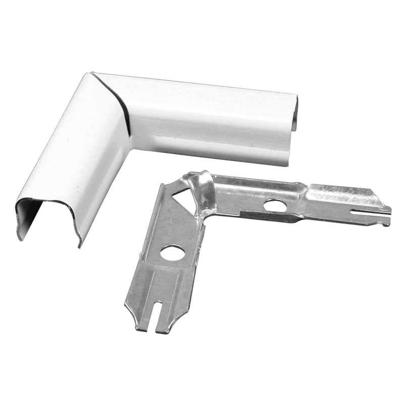 WIREMOLD Legrand Wiremold BWH6 Metal Raceway for Extending Power, 700 Series, Flat Elbow, White (1 Pack) - Image 1