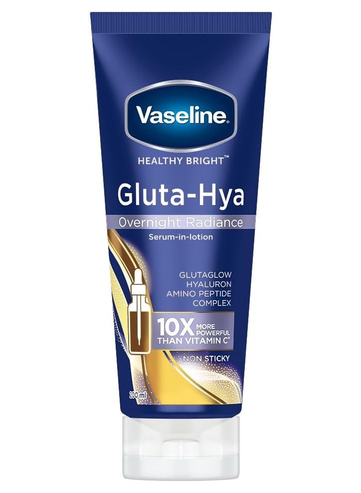 Vaseline Gluta-Hya Overnight Radiance, Serum-In-Lotion - 200ml - Image 1