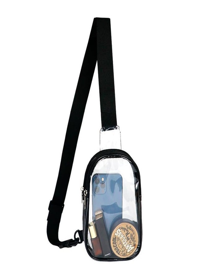 Hiflyer Clear Purses for Women Stadium, Clear Sling Bag Clear Bag Stadium Approved, Back Pack Crossbody Bags for Women Men - Image 2