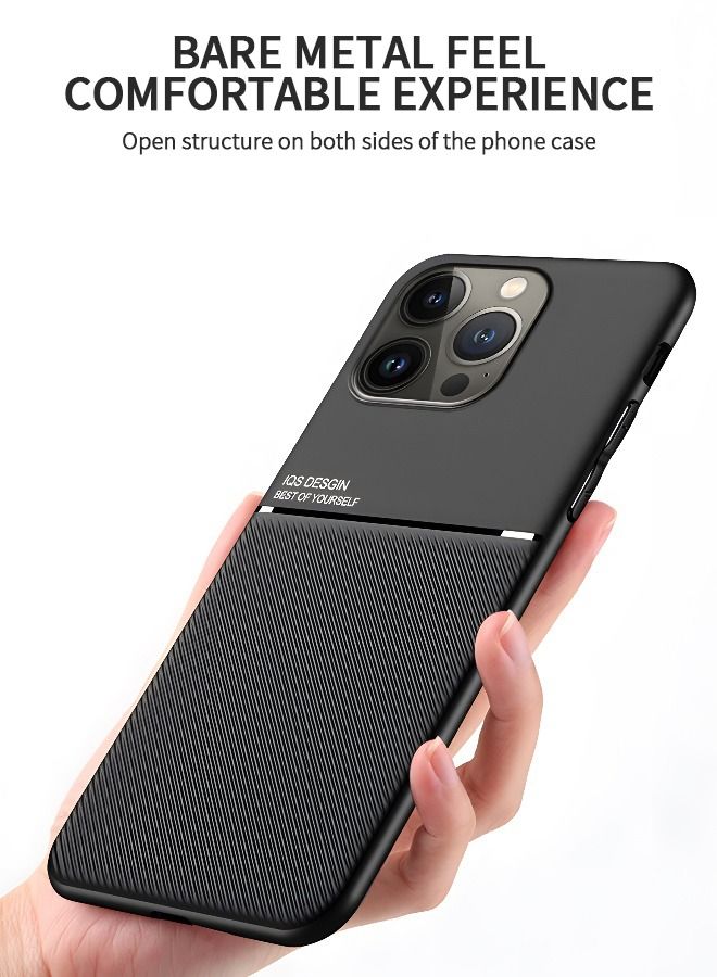 GROIC IPhone 14 Pro Case 6.1 Inch Soft TPU Bumper Flexible [Shock Absorption] [Carbon Fiber Texture] Magnetic Design Anti Fingerprint Protective Phone Cover - Image 2