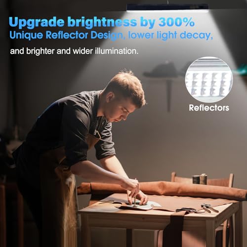 LETOUR Magnetic Light BAR,15.75-inches 7500mAh 8000 Lumens Rechargeable Portable Lamp Built-in 216-LED Bulbs,with Handy Hook with 2 Magnets Endurance - Image 3