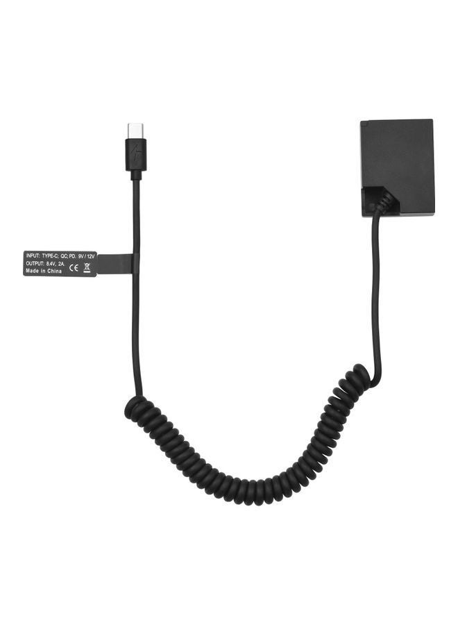 Loquat Dummy Battery USB-C Coupler Adapter Black - Image 1