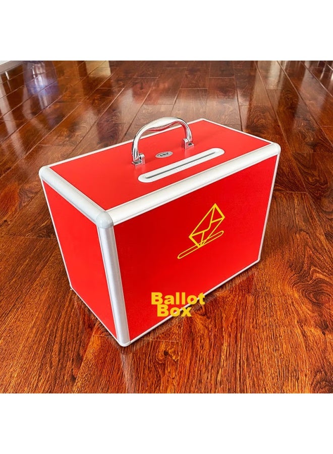 Oumai (Oumai) Voting Box, Aluminum Alloy Detachable Large, Medium, And Small Voting Box, Ballot Box, Election Box, Ball Collection Box, Red Small Size - Image 2
