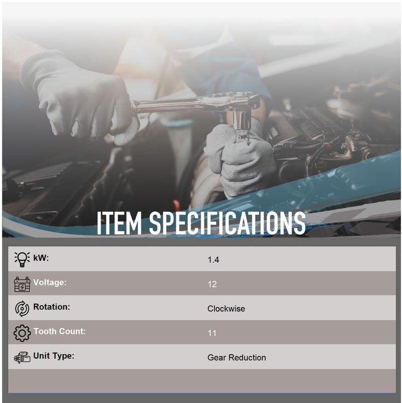 Parts Player قطع غيار OEG بدء تشغيل جديدة متوافقة مع كاديلاك إسكاليد 6.0L 06 6.2L 2006-2013، متوافقة مع شيفروليه أفالانش 07-09 و سيلفرادو 1500 2500 3500، متوافقة مع جي إم سي يوكون XL 12588052، 89017844 - Image 3